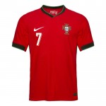 Günstige Fußballtrikots Portugal Ronaldo 7 Heimtrikot EURO 2024 Kurzarm